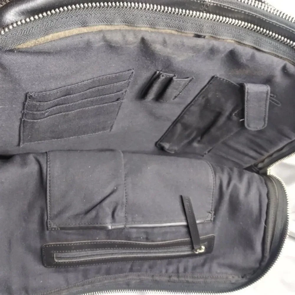 STILL Men's BRANDON Leather Briefcase  Computer Bag Nordic Man Bag  Denmark